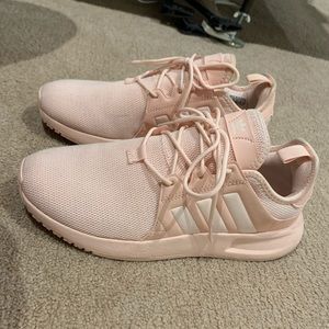 Adidas light pink sneakers